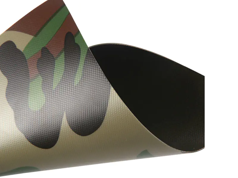 0.52 mm 650GSM 1000D23X23 위장 밀폐 PVC 풍선 보트 직물